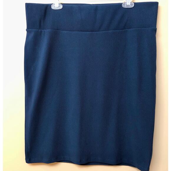 Junarose Navy Stretch Skirt 2X - Picture 1 of 12